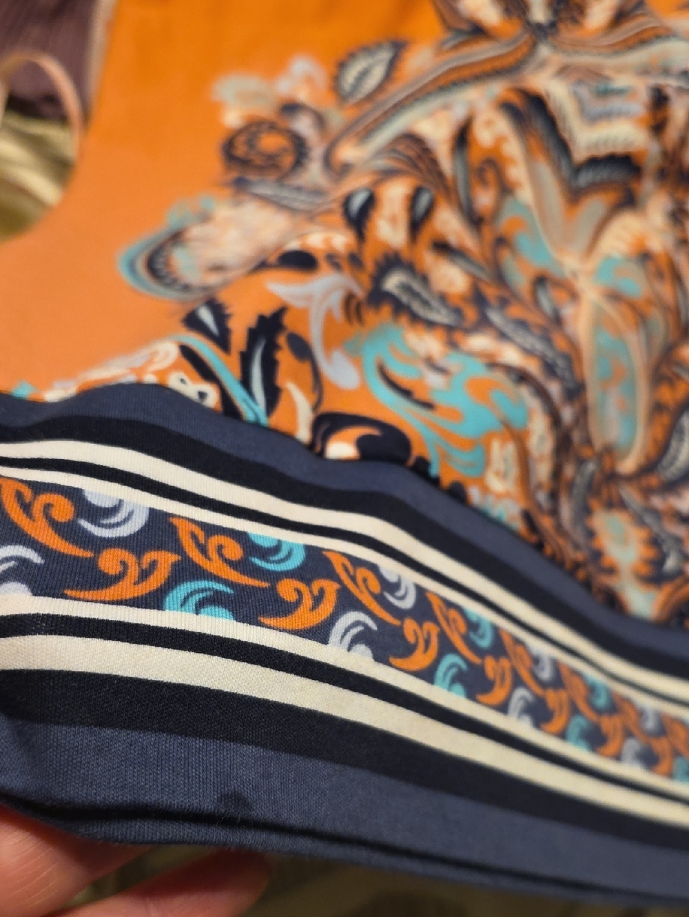 New York & Company Paisley Dress- S Petite - Picture 9 of 9